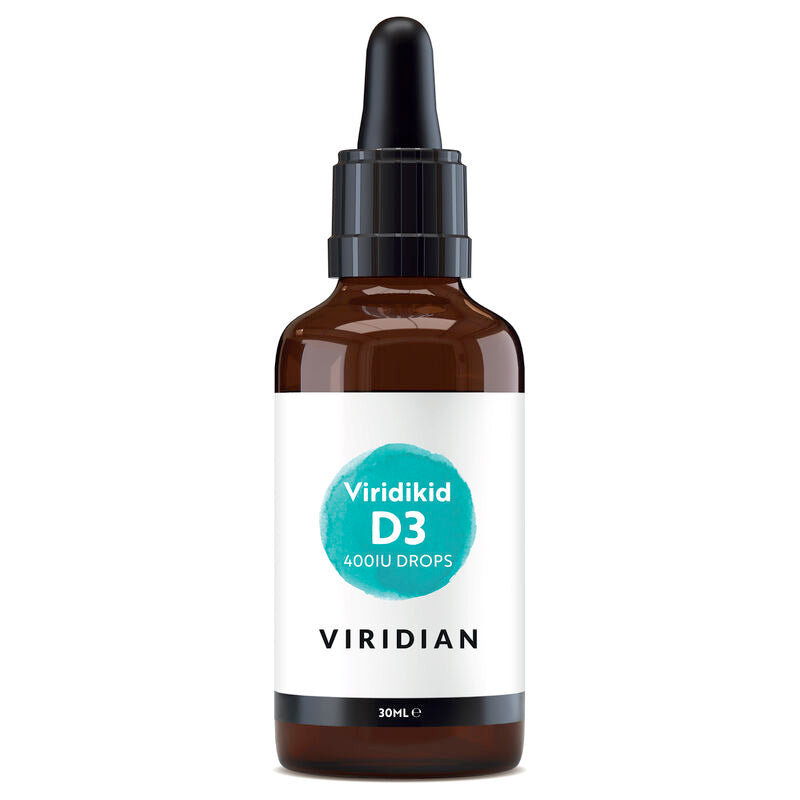 Viridian Viridikid Liquid Vitamin D3 Drops 400iu 30ml