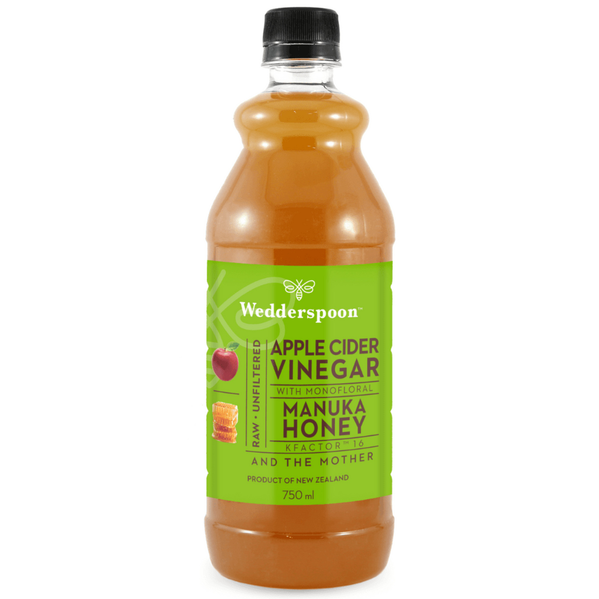 Wedderspoon Apple Cider Vinegar with Manuka Honey – 750ml