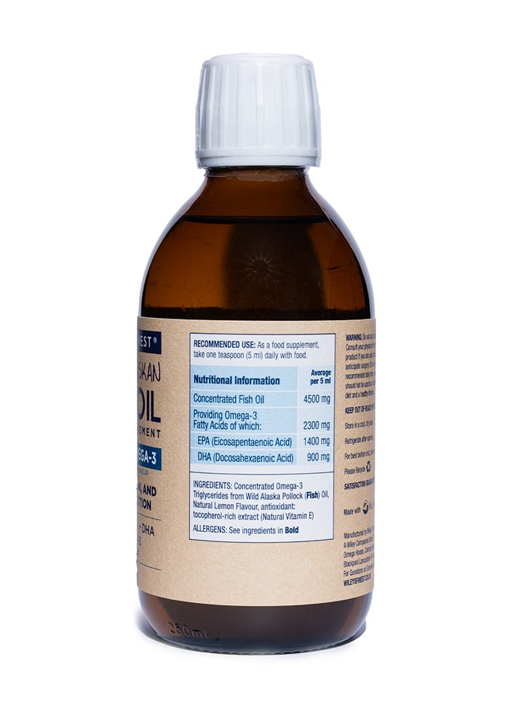 Wiley's Finest Peak Omega 3 Liquid - 125/250ml 25/50 servings