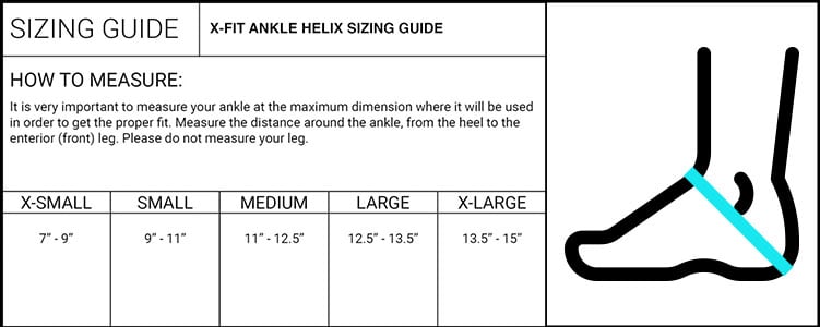 X-Fit Ankle Helix Compression Wrap
